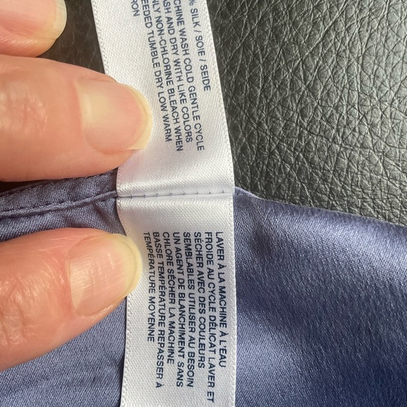 GAP Body Women's Size SP Purple and Pink Paisley 100% Silk Lingerie Set - Picture 7 of 16